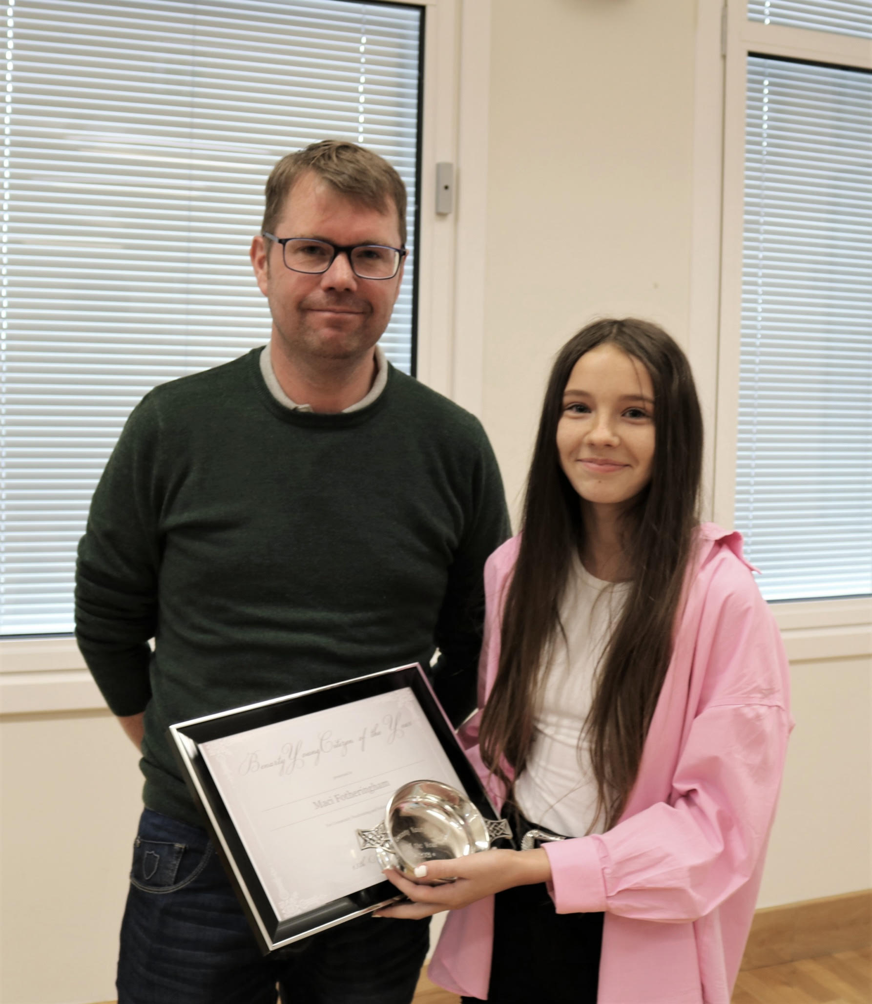Maci Fotheringham with Alex McCallum